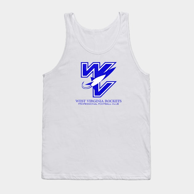 Defunct West Virginia Rockets AFA Football 1980 Tank Top by LocalZonly